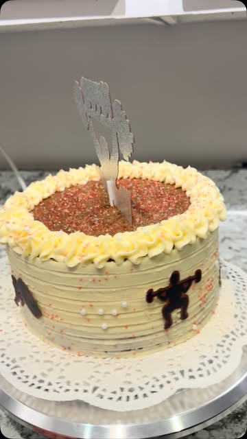 Torta temática de gimnasio
